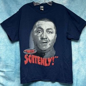 Three Stooges Curly Tv Television Show T shirt Size Large
